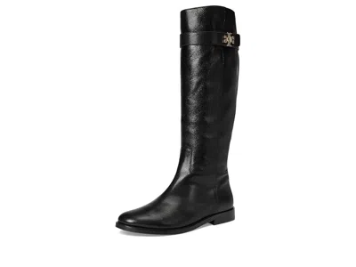 Tory Burch Turnlock Riding Boot In Black