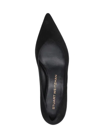 Stuart Weitzman 35mm Eva Suede Pumps In Black