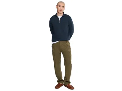 Barbour Pique Interlock Half Zip Sweatshirt In Blue