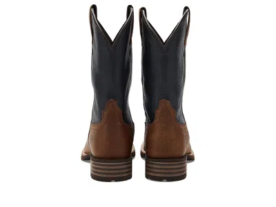 Ariat Hybrid Rancher Patriot Wide Square Toe Cowboy Boot In Brown