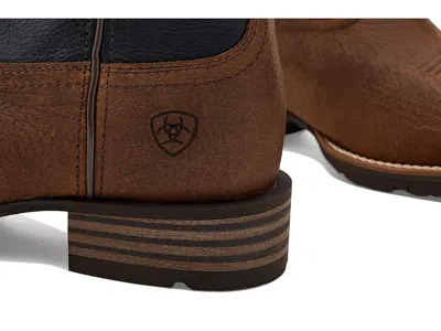 Ariat Hybrid Rancher Patriot Wide Square Toe Cowboy Boot In Brown