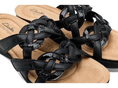 Clarks April Rae Wedge Sandal In Black
