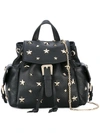 RED VALENTINO star studded backpack,METAL100%