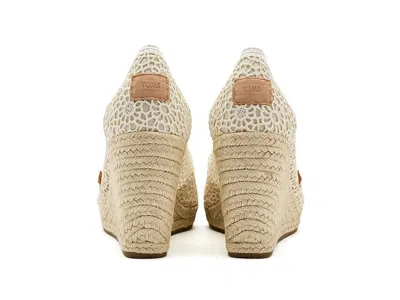 Toms Women's Essential Wedge Moroccan Crochet In Brown