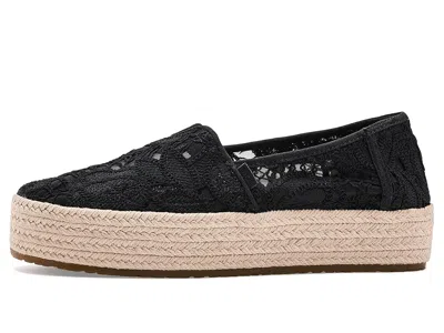 Toms Valencia Platform Espadrille In Black