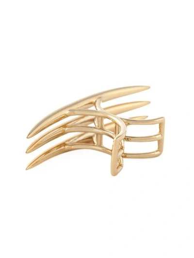 Shop Shaun Leane 'quill' Crossover Ring In Metallic