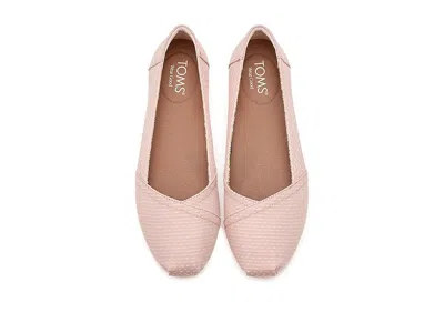 Toms Women's Alpargata Classic Bloom Chambray Dot In Pink