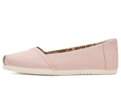 Toms Women's Alpargata Classic Bloom Chambray Dot In Pink