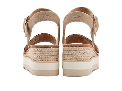 Toms Women's Diana Wedge Sandal Leopard Print In Brown
