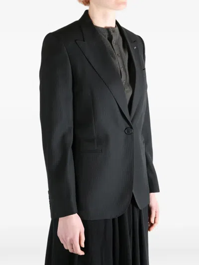 Givenchy Single-breasted Blazer In Black