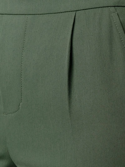 Shop Vince Tapered Trousers In Green