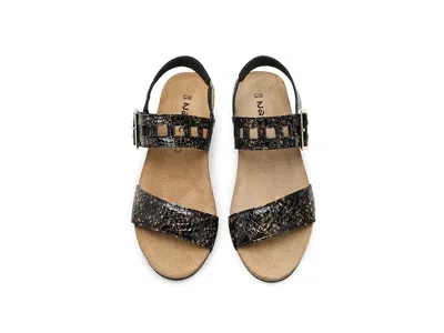 Naot Dynasty Wedge Sandal In Black