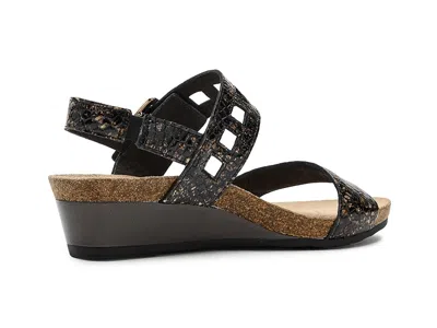 Naot Dynasty Wedge Sandal In Black