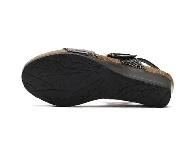 Naot Dynasty Wedge Sandal In Black