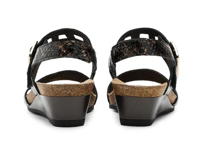 Naot Dynasty Wedge Sandal In Black