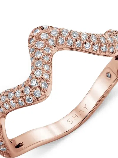 Shay Wave Diamond Ring In Gold