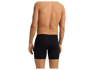 Hanro Micro Touch Long Leg Boxer Brief In Black