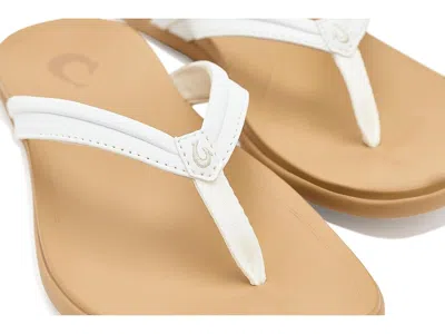 Olukai Honu Flip Flop In White