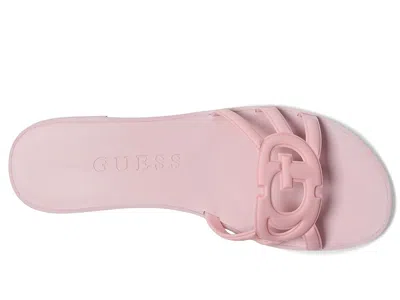 Guess Elyho Jelly Slide Sandal In Pink
