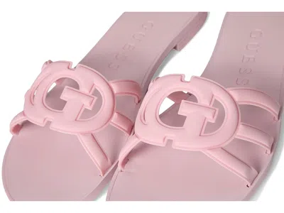 Guess Elyho Jelly Slide Sandal In Pink