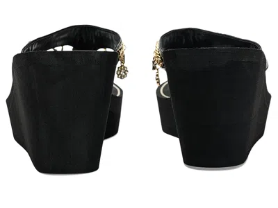 Guess Sutton Platform Wedge Sandal In Black