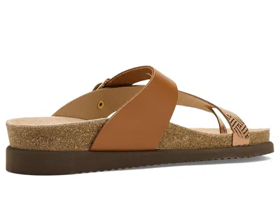 Mephisto Helen Mix Toe Loop Sandal In Gold