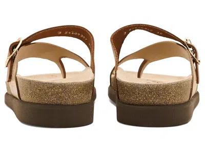 Mephisto Helen Mix Toe Loop Sandal In Gold