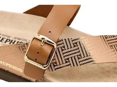 Mephisto Helen Mix Toe Loop Sandal In Gold