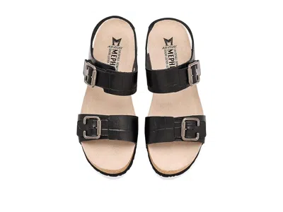 Mephisto Lissandra Platform Wedge Sandal In Black