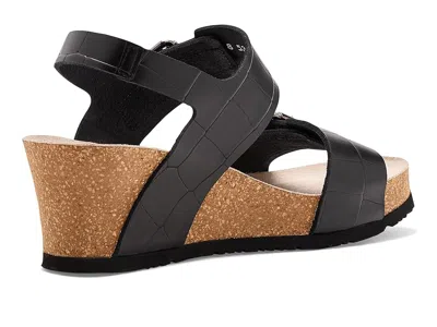 Mephisto Lissandra Platform Wedge Sandal In Black