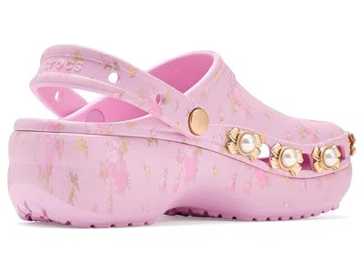 Crocs Classic Platform Loveshackfancy Clogs In Pink