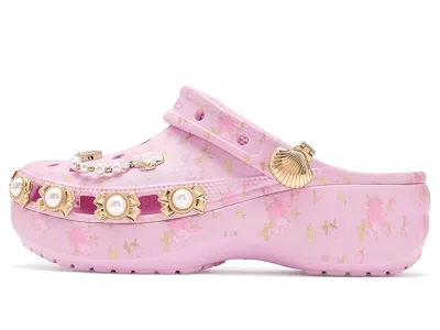Crocs Classic Platform Loveshackfancy Clogs In Pink