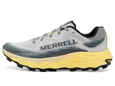 Merrell Agility Peak 6 Shoes Grey Yellow Ss26 In Gray