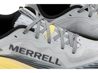 Merrell Agility Peak 6 Shoes Grey Yellow Ss26 In Gray