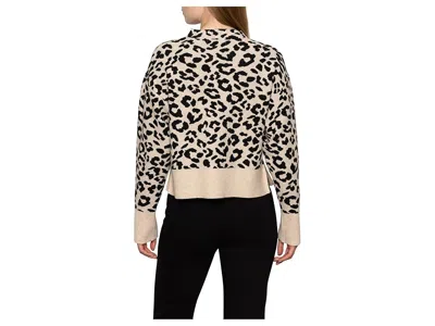 Sanctuary Soft Touch Popover Spots Sweater In Leopard In Multi