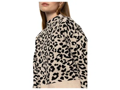 Sanctuary Soft Touch Popover Spots Sweater In Leopard In Multi