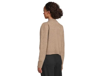 Michael Stars Genova Puff Sleeve Pullover In Brown