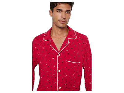 Eberjey William Printed Pj Set In Red