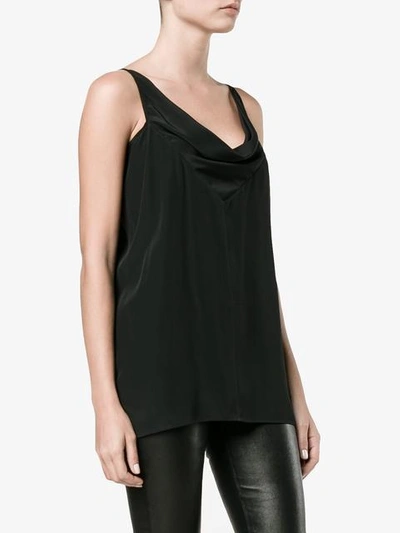 Shop Rick Owens Cowl-neck Top In Black