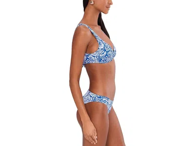 Seafolly C Shells Triangle Bikini Top In Blue