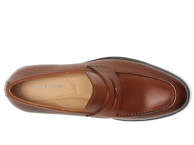 Tommy Hilfiger Smooth Leather Loafer In Brown