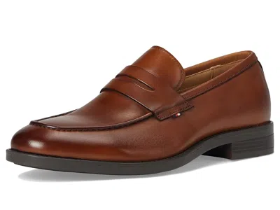 Tommy Hilfiger Smooth Leather Loafer In Brown