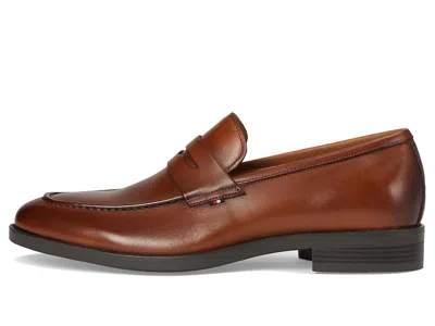 Tommy Hilfiger Smooth Leather Loafer In Brown
