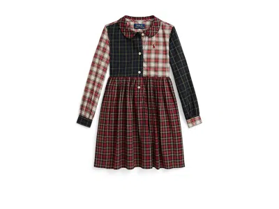 Polo Ralph Lauren Kids' Ralph Lauren Plaid Cotton Poplin Shirtdress In Multi