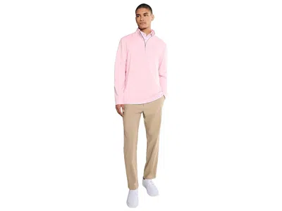 Vineyard Vines Performance Club Quarter-zip Pullover In Pink