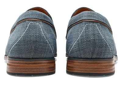 Stacy Adams Ridgely Moc Toe Slip-on Loafer In Blue