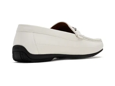 Stacy Adams Colton Moc Toe Slip-on Loafer In White