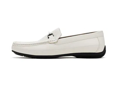 Stacy Adams Colton Moc Toe Slip-on Loafer In White