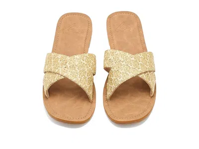 Roxy Andreya Raffia Slide Sandal