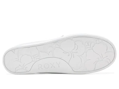 Roxy Wide Width Bayshore Plus Slipon Sneaker In White